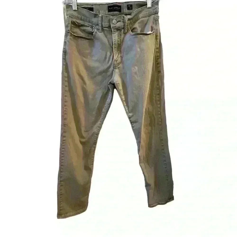 Lucky Brand Men's Beige Chino Pants Size 32x32 Straight Leg Casual